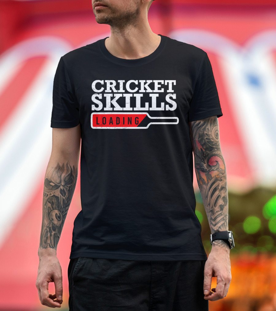 Cricket Skills Loading Iconic Cricket Bat T-Shirt