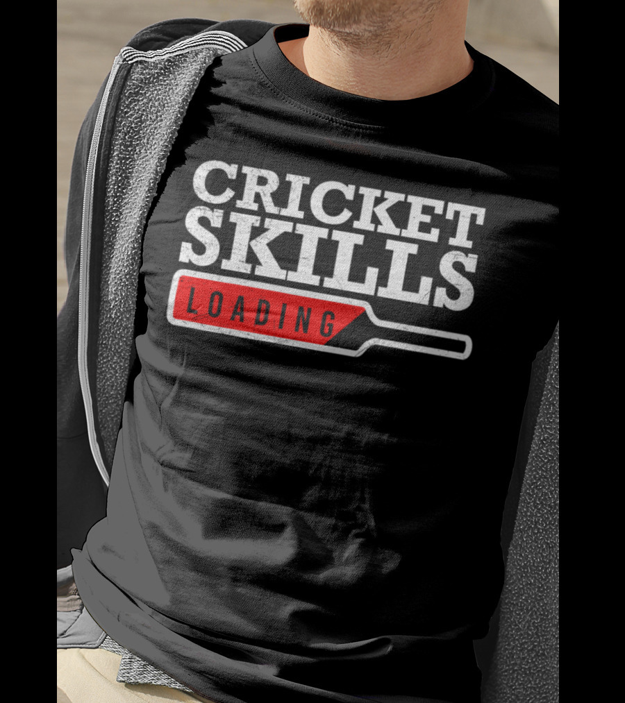 Cricket Skills Loading Iconic Cricket Bat T-Shirt