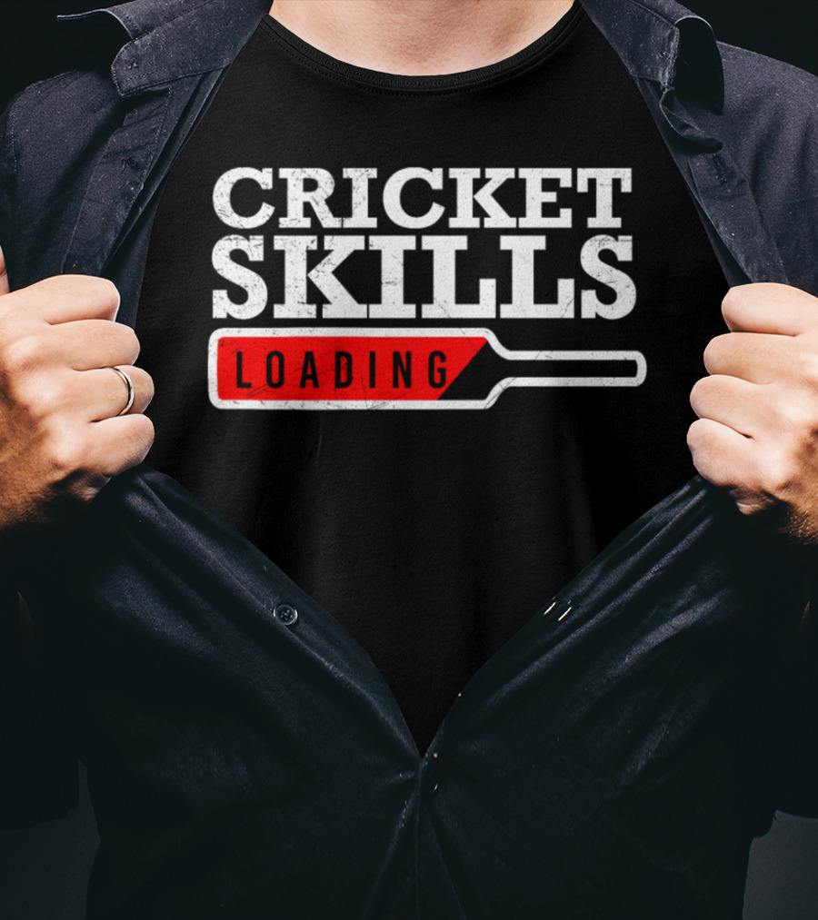 Cricket Skills Loading Iconic Cricket Bat T-Shirt