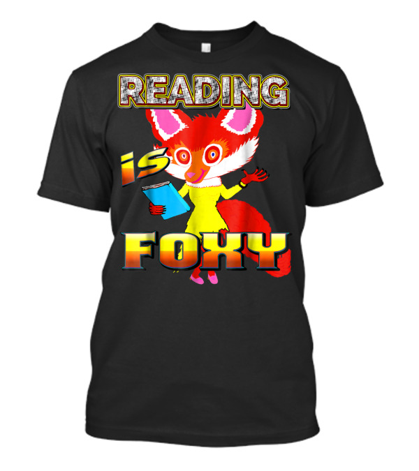 Reading Is Foxy Best Reader Fox Holding Book In Stylish Fashion T-Shirt