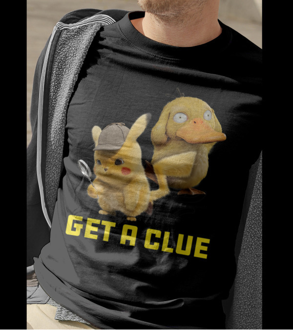 Detective Pikachu And Psyduck Get A Clue Adventure T-Shirt