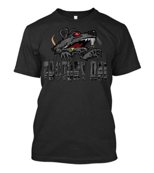 Factory Rat The Real Hard Factory Worker Fun Fierce Rat Head T-Shirt