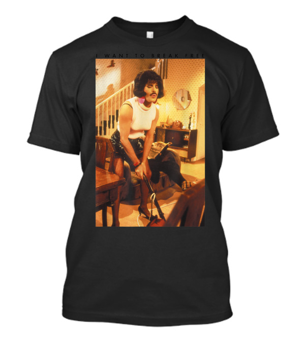 Freddie Mercury I Want To Break Free Vacuuming Scene T-Shirt