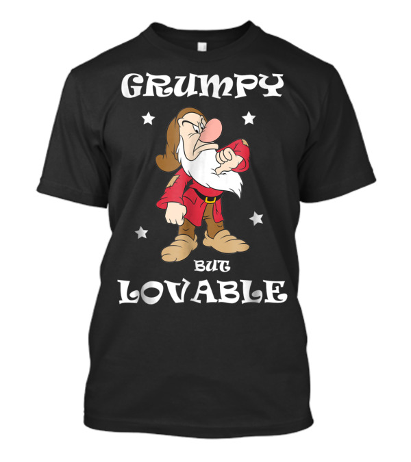 Grumpy But Lovable Dwarf Star-Studded Christmas Mood T-Shirt