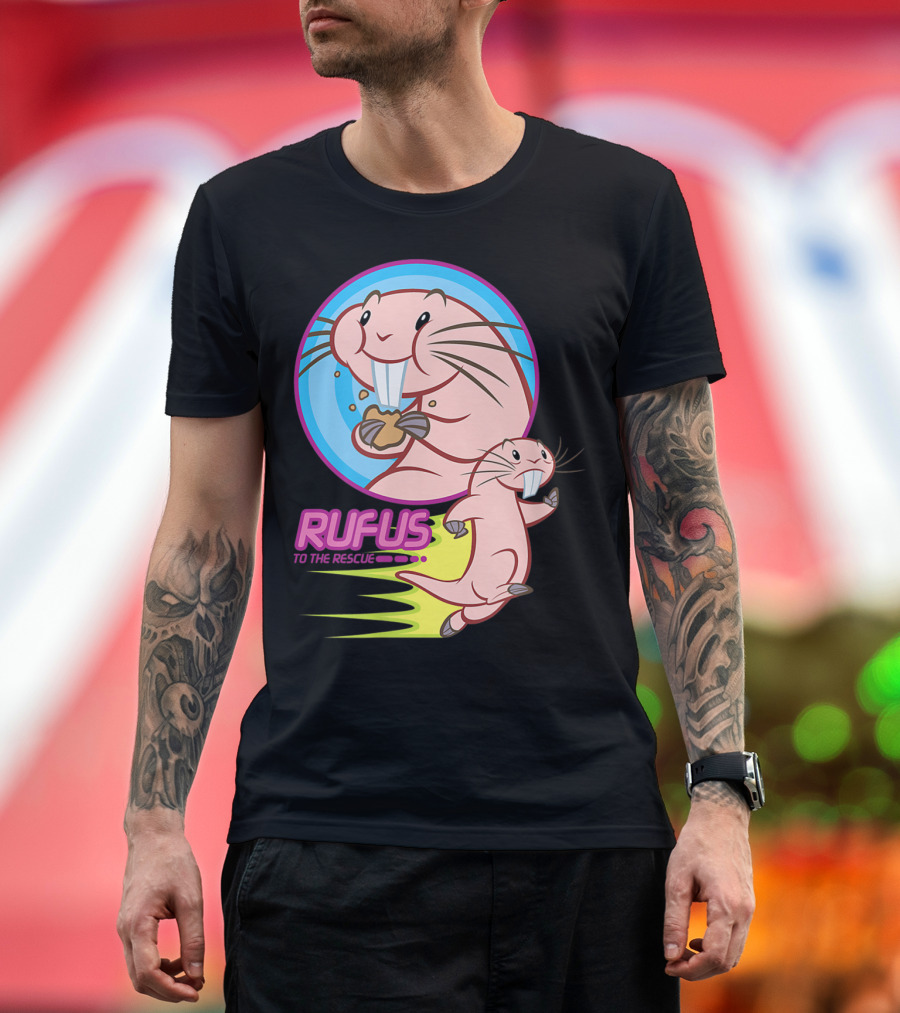 Rufus To The Rescue Disney Kim Possible Animated Character Adventure T-Shirt