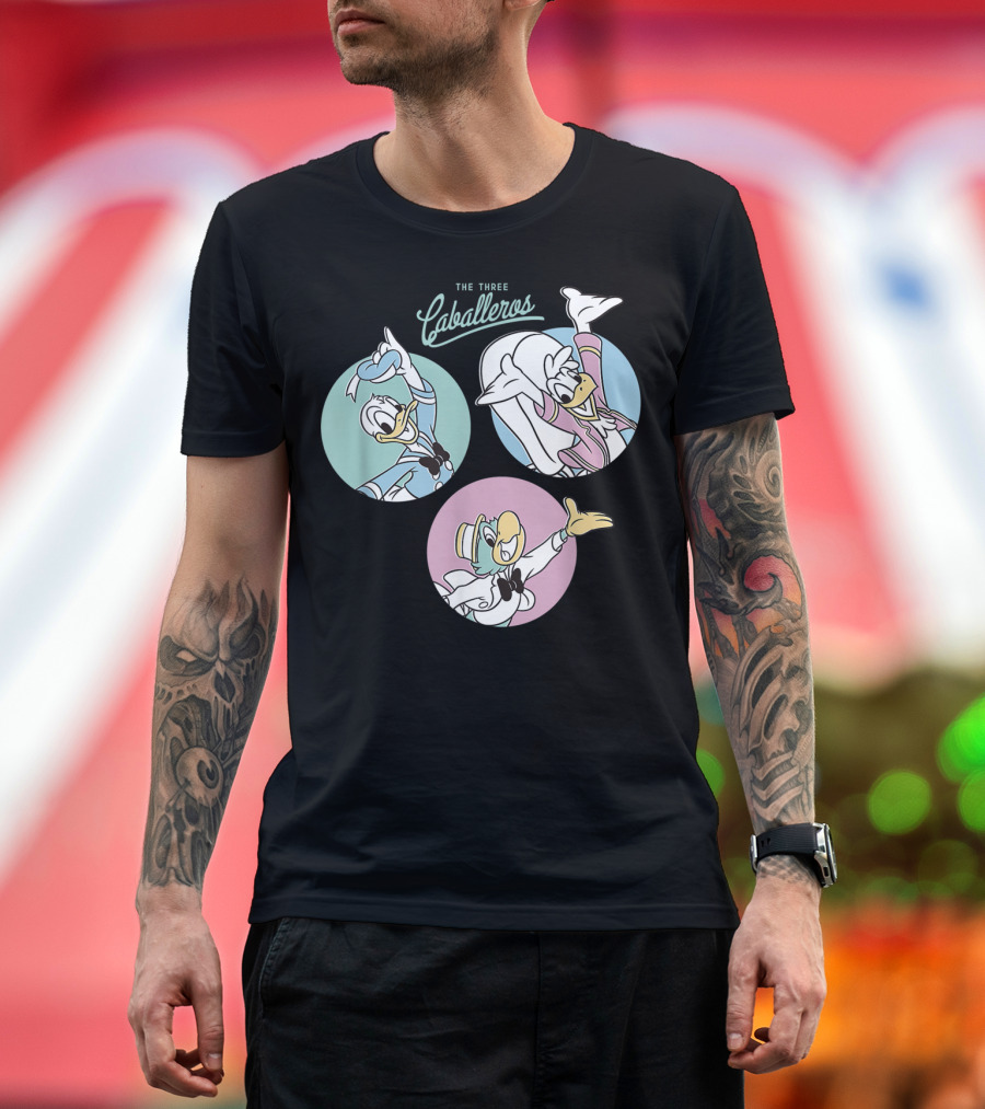 The Three Caballeros 1944 Donald Duck Disney Characters Trio T-Shirt