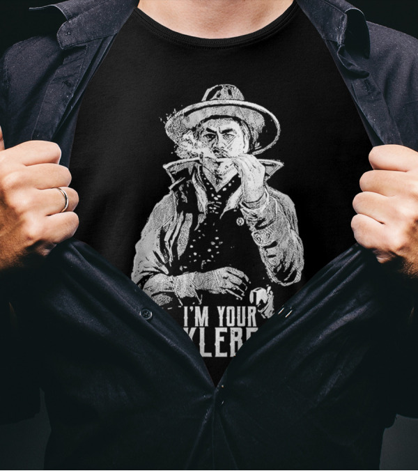 I'm Your Huckleberry Smoking Gunslinger Classic Movie T-Shirt