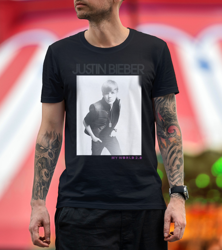 Justin Bieber My World 2.0 Photo Album Cover T-Shirt