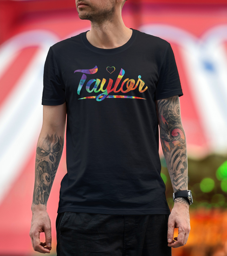 Love Taylor Colorful Heart T-Shirt