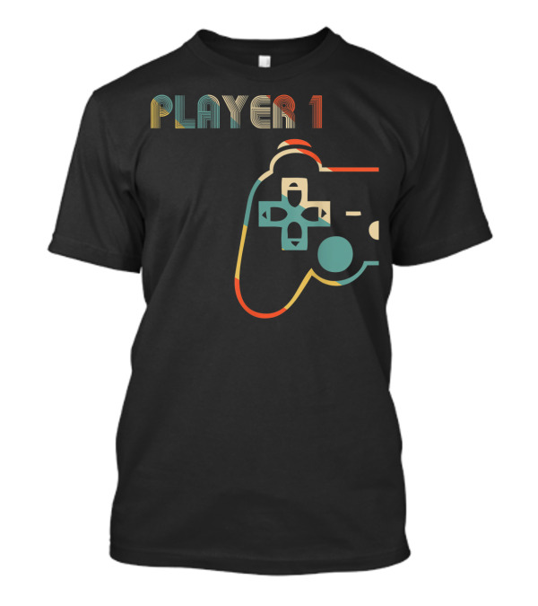 Matching Gamer Couple Player 1 Controller T-Shirt