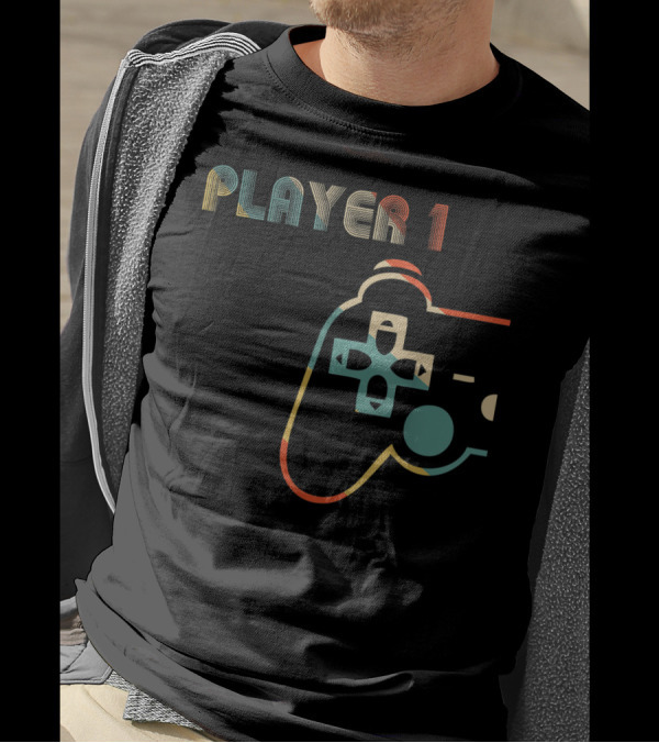 Matching Gamer Couple Player 1 Controller T-Shirt