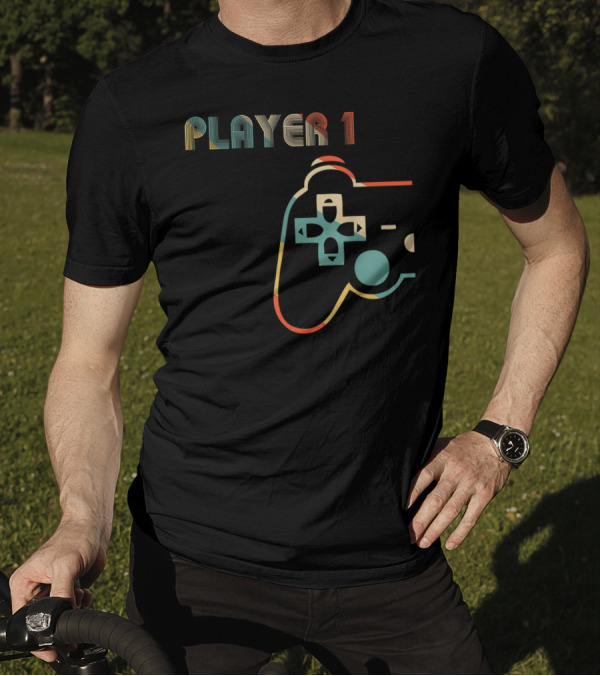 Matching Gamer Couple Player 1 Controller T-Shirt