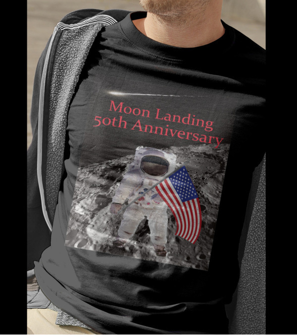 Moon Landing 50th Anniversary American Astronaut On The Moon T-Shirt