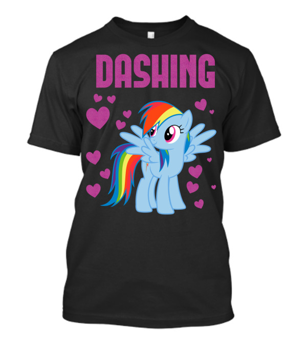 Dashing Rainbow Dash Hearts My Little Pony T-Shirt