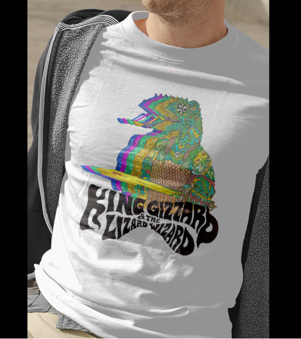 King Gizzard And The Lizard Wizard Psychedelic Colorful Lizard T-Shirt