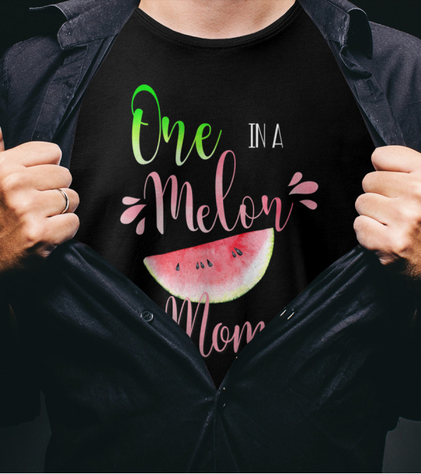 One In A Melon Mom Matching Group Birthday T-Shirt