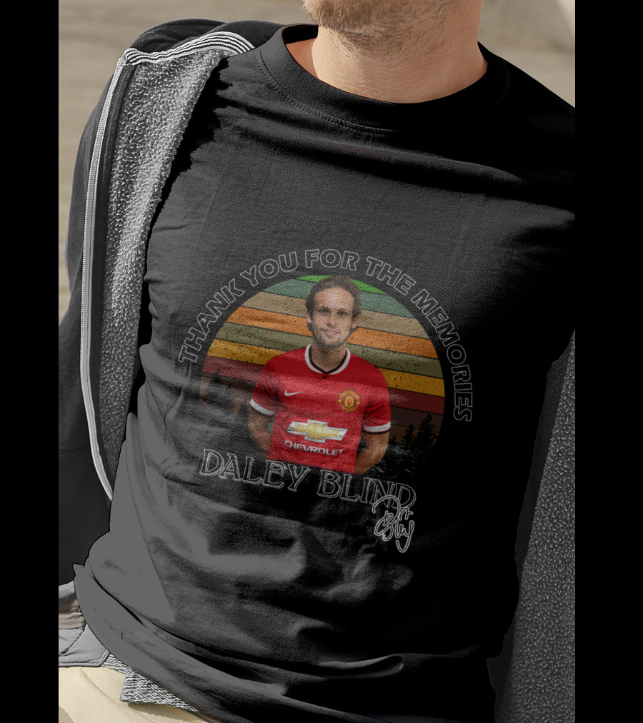 Thank You For The Memories Daley Blind Manchester United T-Shirt