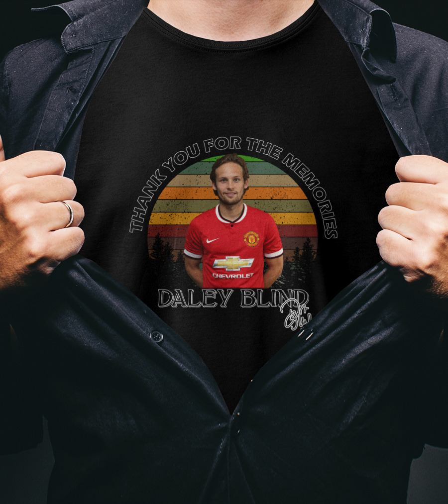 Thank You For The Memories Daley Blind Manchester United T-Shirt