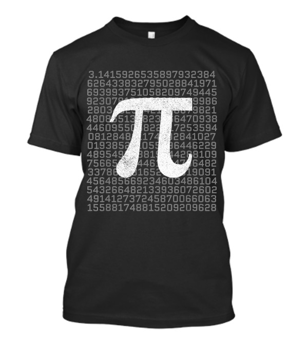 Pi Day 3.14159265358979323846 Math Geek Numbers T-Shirt