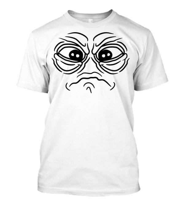 Sad Face Big Eyes Unhappy Cry Expression T-Shirt