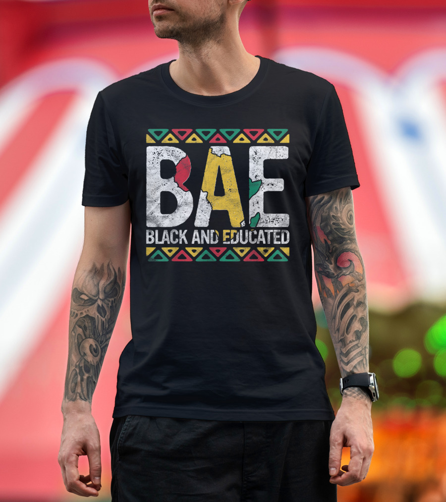 BAE Black And Educated African Heritage Pride T-Shirt