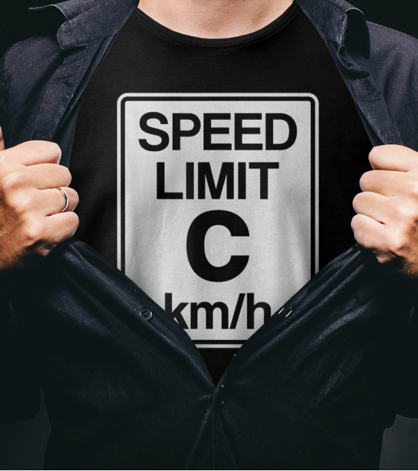 Speed Limit C Km/h Light Speed For Engineers T-Shirt