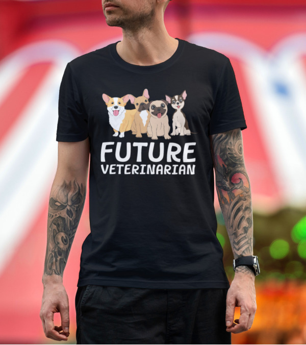Premium T-Shirt: Future Veterinarian Dogs T-Shirt Future Veterinarian Dogs T-Shirt