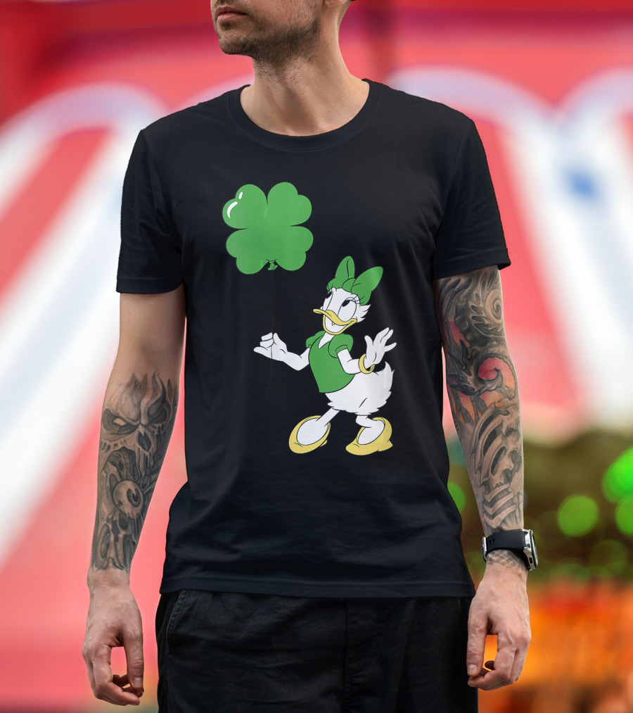Disney Daisy Duck Green Shamrock Balloon T-Shirt