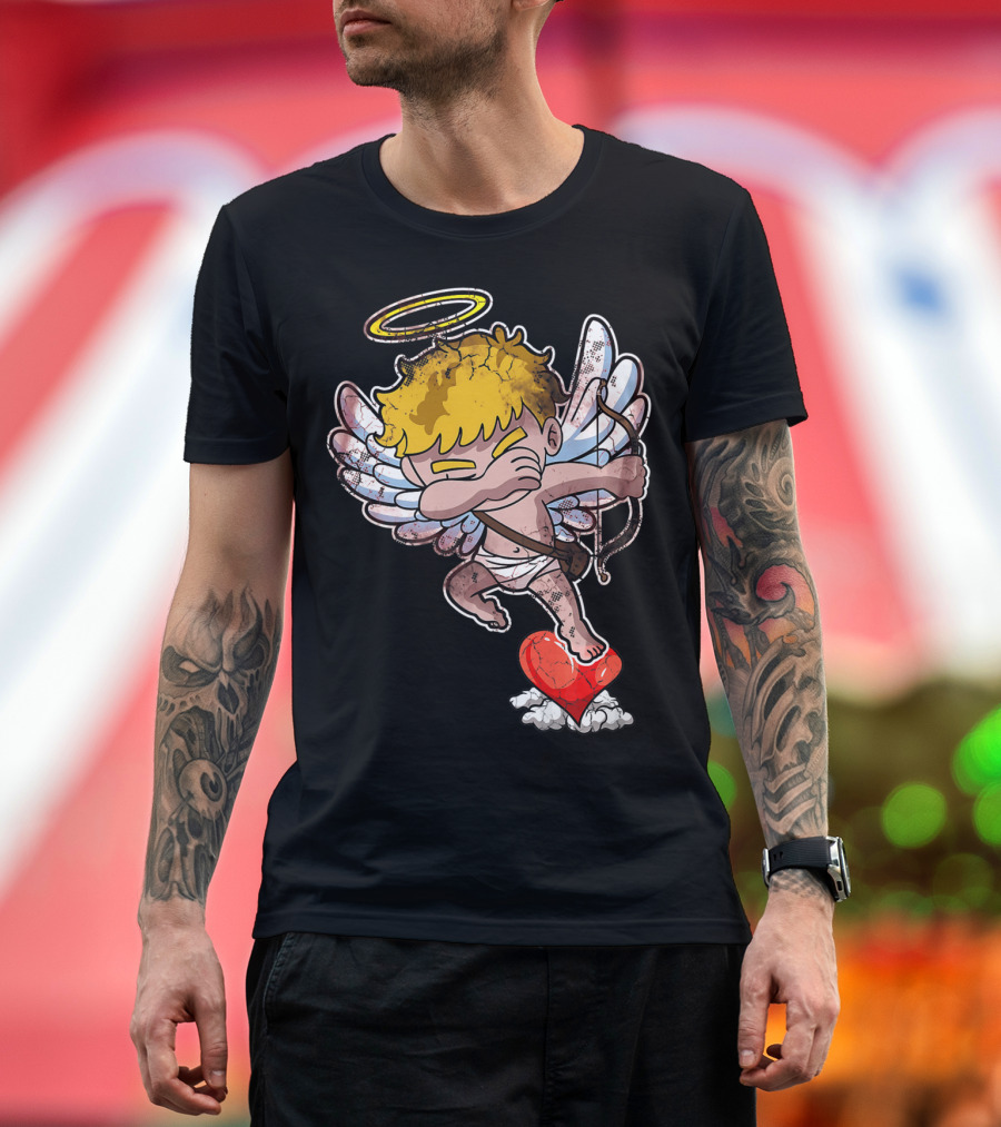 Cupid Dab Heart Valentine's Day T-Shirt
