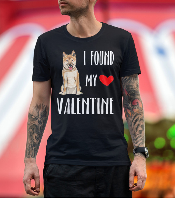 Premium T-Shirt: I Found My Heart Valentine Shiba Inu T-Shirt I Found My Heart Valentine Shiba Inu T-Shirt