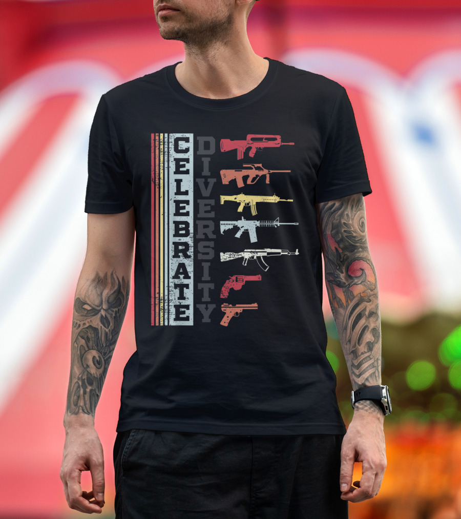 Celebrate Diversity Gun Lovers Collection T-Shirt