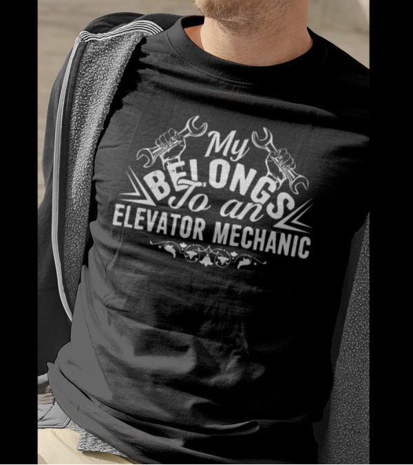 My Heart Belongs To An Elevator Mechanic T-Shirt