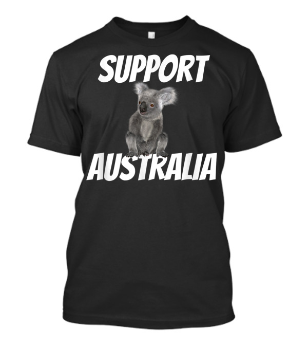 Support Australia Koala Image T-Shirt