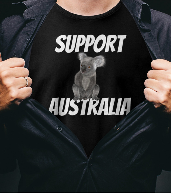 Support Australia Koala Image T-Shirt