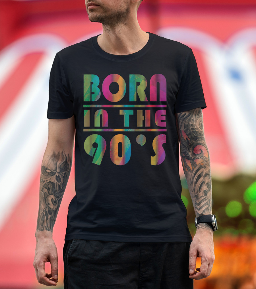 Born In The 90s Nineties Vibrant T-Shirt