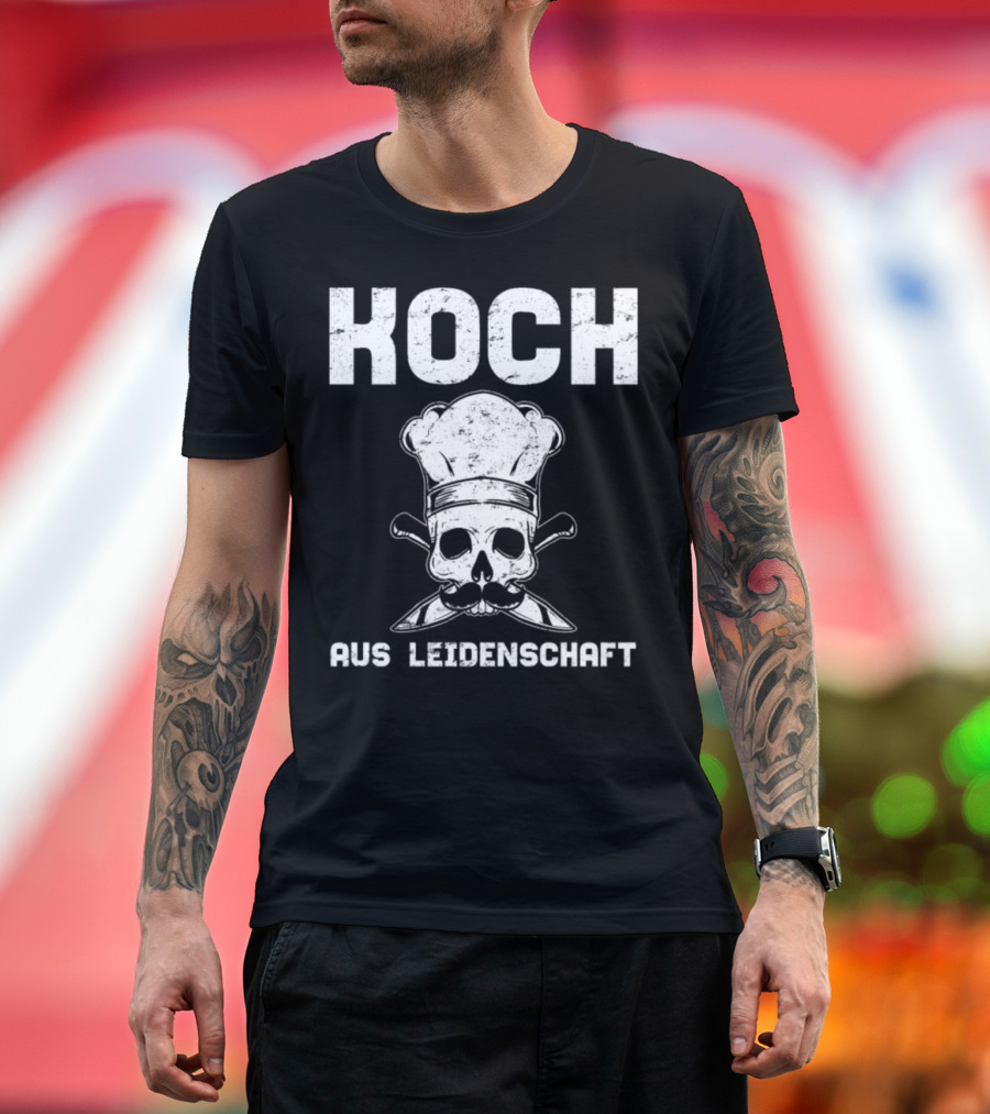 KOCH AUS LEIDENSCHAFT CHEF SKULL T-Shirt