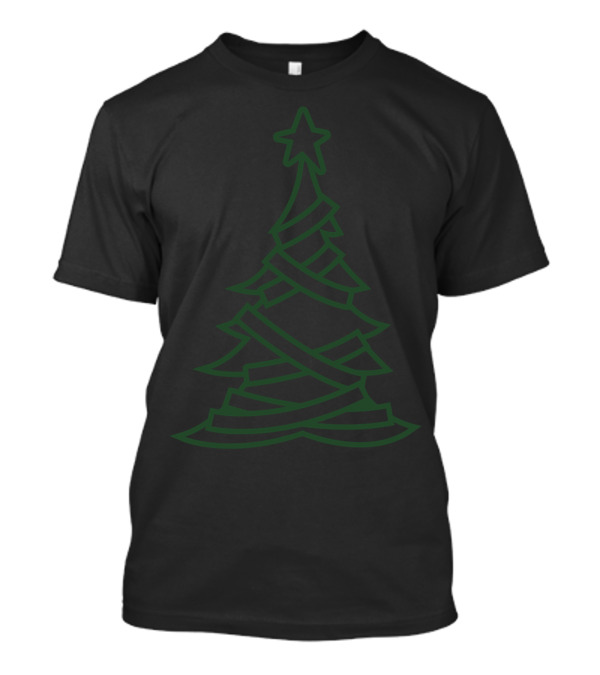 Simple Adorned Christmas Tree With A Star Topper T-Shirt
