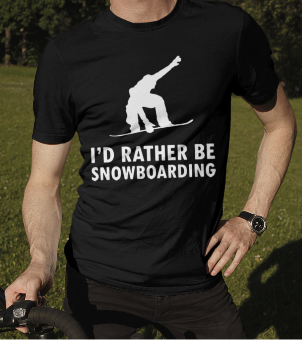 I’d Rather Be Snowboarding Silhouette Jumper T-Shirt