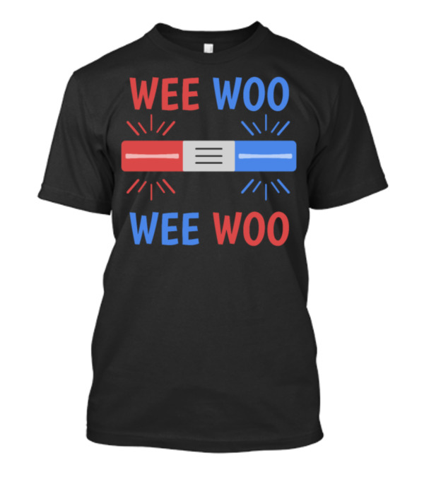 Wee Woo Paramedic Ambulance Emergency Lights Siren T-Shirt