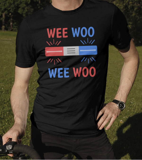 Wee Woo Paramedic Ambulance Emergency Lights Siren T-Shirt