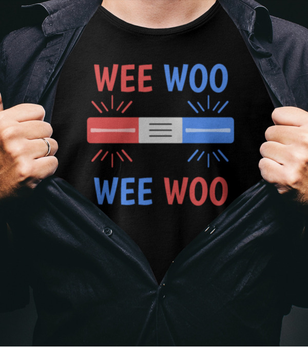 Wee Woo Paramedic Ambulance Emergency Lights Siren T-Shirt