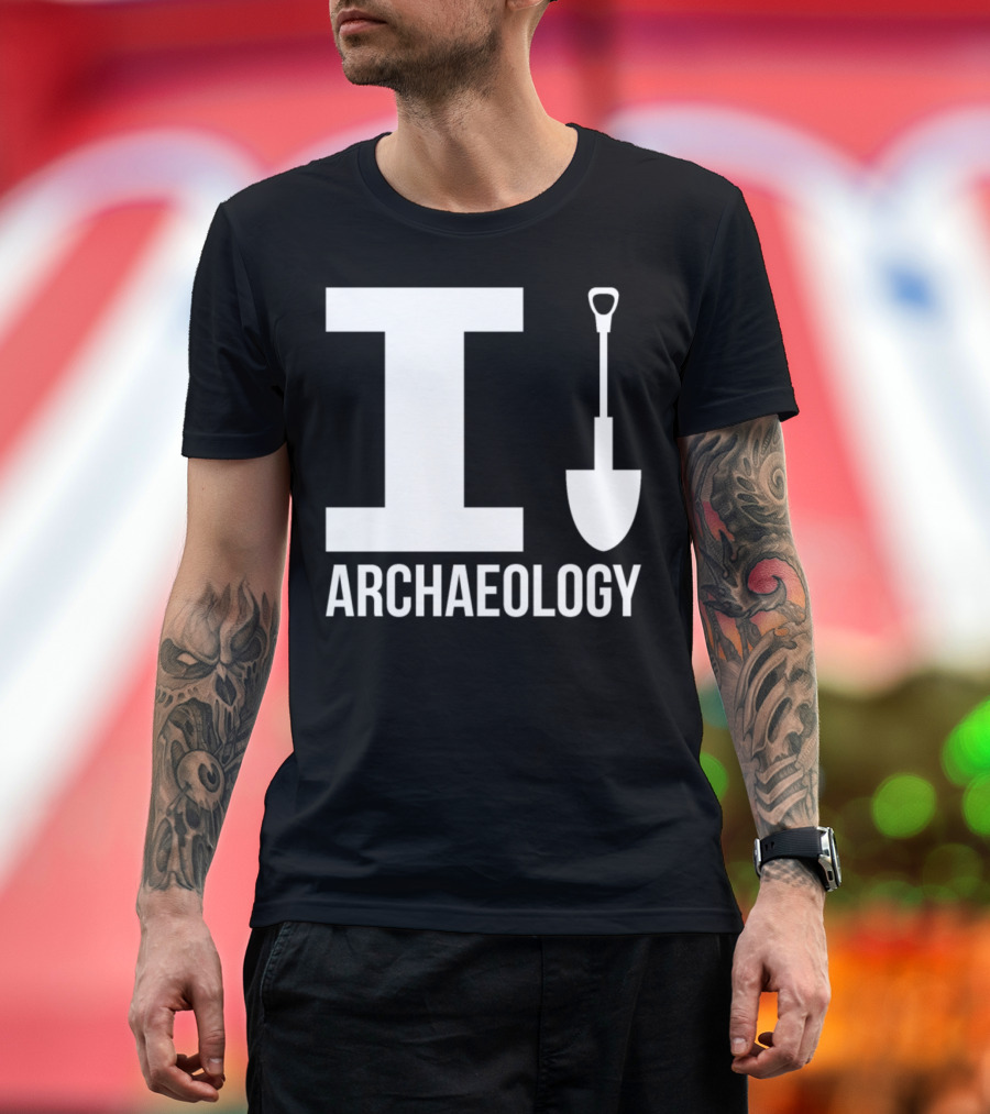 I Dig Archaeology Shovel T-Shirt