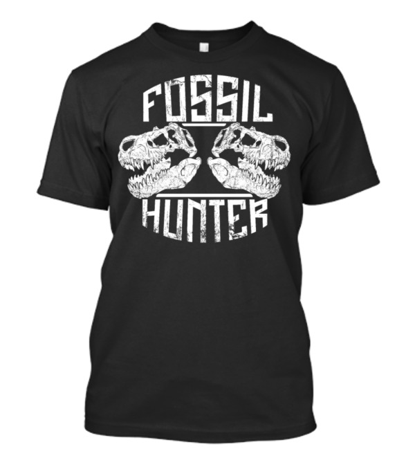 Fossil Hunter Dinosaur Bones Archaeology Trex Skull T-Shirt