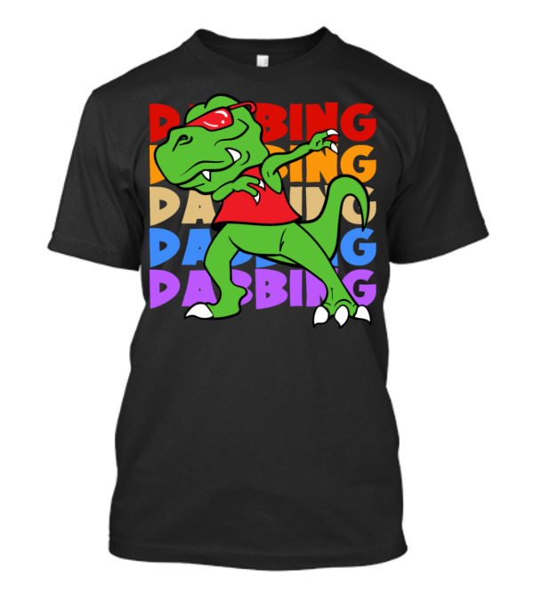 Retro Vintage Style Dabbing Dab Dinosaur Trex T-Shirt