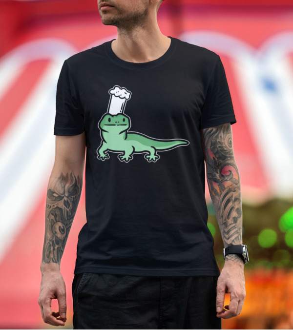 Premium T-Shirt: Baker Confectioner Bread Lizard Chef T-Shirt Baker Confectioner Bread Lizard Chef T-Shirt