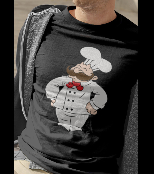 Chef Chef Chef Pizza Maker Baker Moustache T-Shirt