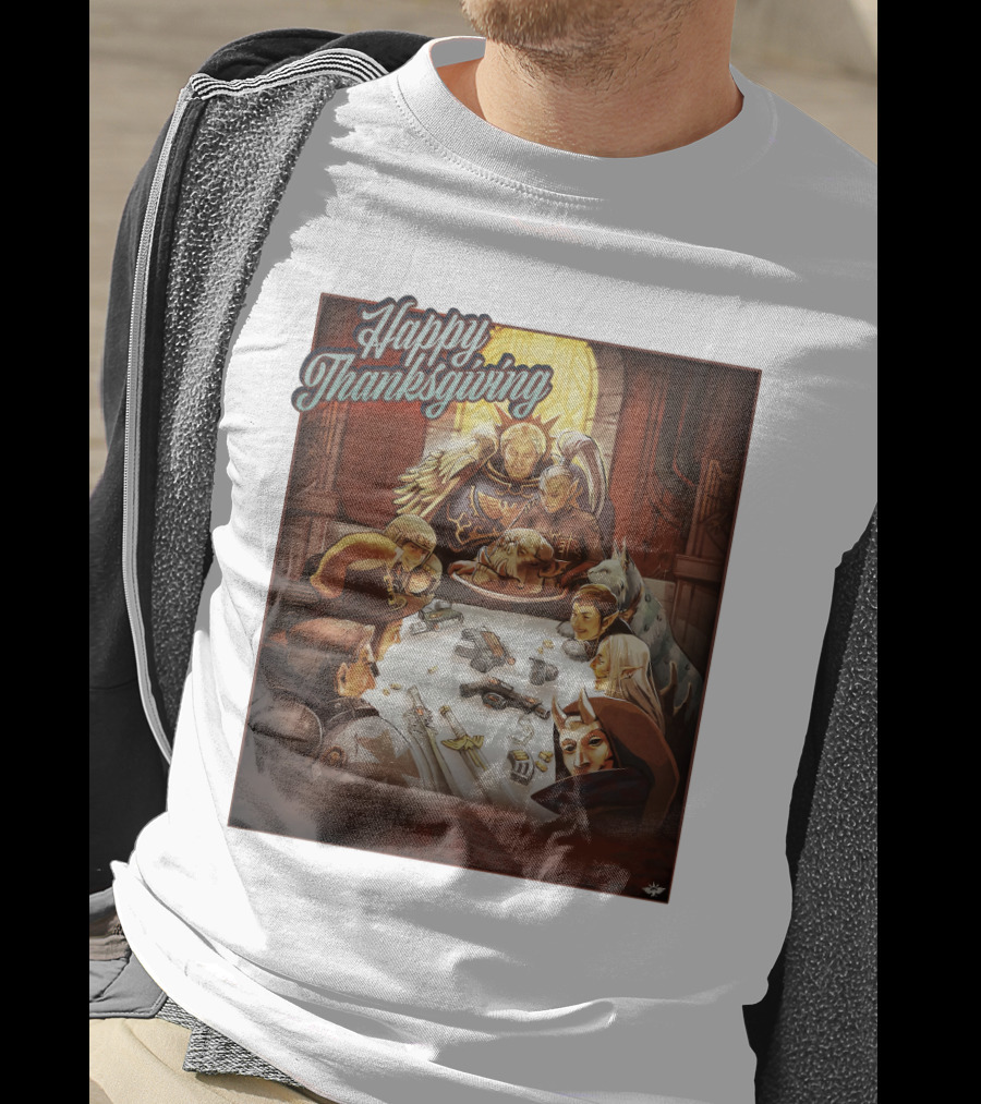 Warhammer Happy Thanksgiving Table Gathering T-Shirt