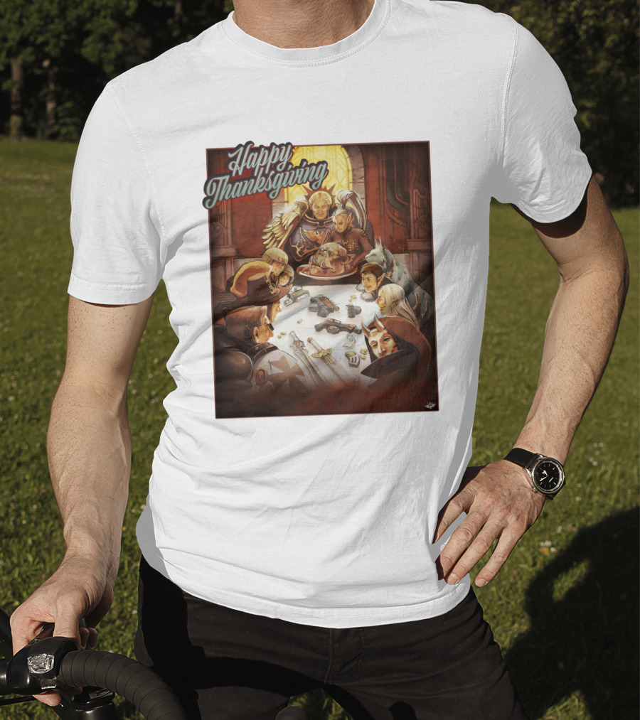 Warhammer Happy Thanksgiving Table Gathering T-Shirt