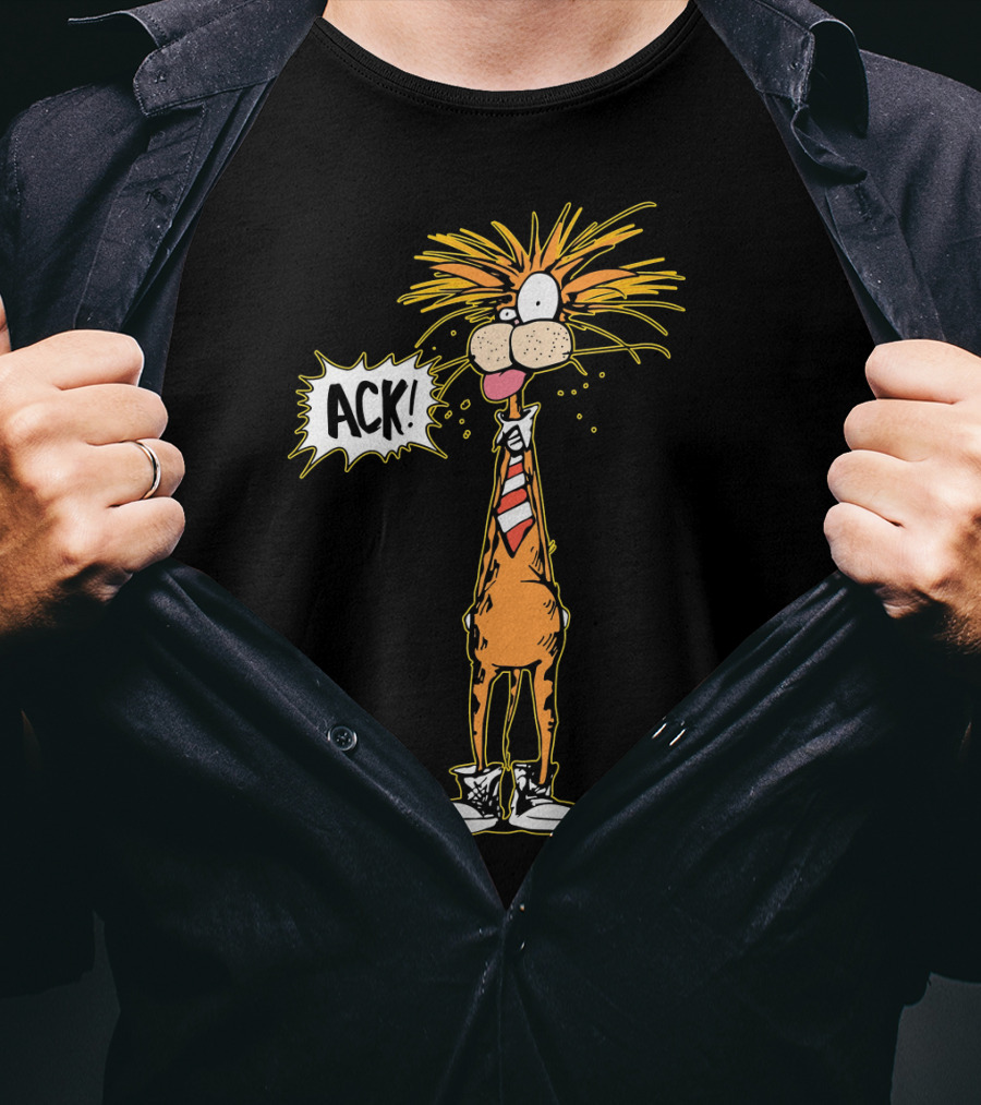 Bill The Cat ACK Bloom County Comic Character T-Shirt