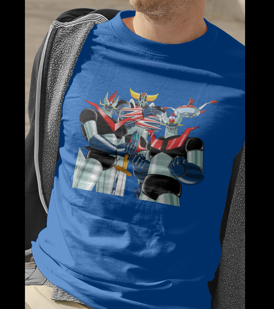 Mazinger Grendizer Robot Trio Battle Stance T-Shirt